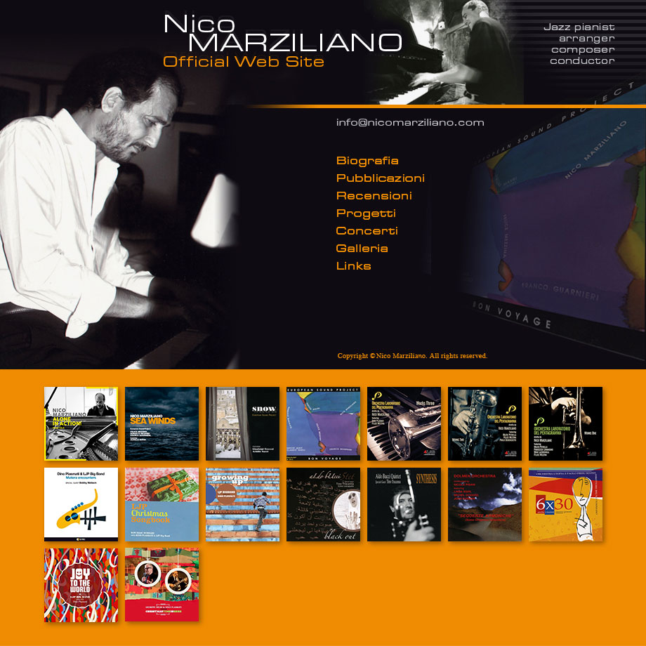 Benvenuti nel sito di Nico Marziliano (pianoforte, arrangiamento e composizione jazz)